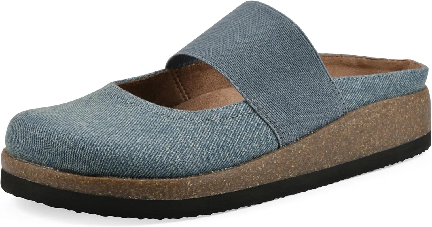 WHITE MOUNTAIN Women's Bassi Keyhole Signature Comfort-Molded Footbed Mule
