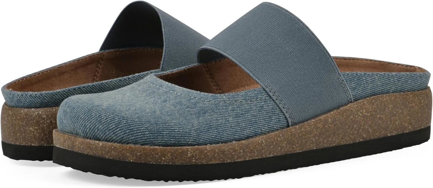 WHITE MOUNTAIN Women's Bassi Keyhole Signature Comfort-Molded Footbed Mule