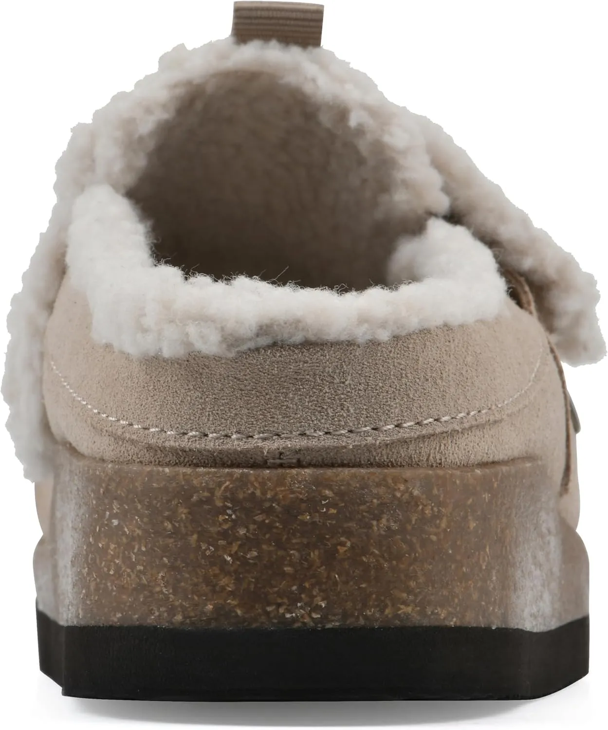 WHITE MOUNTAIN Women's Baylen Faux Fur Footbed Clog