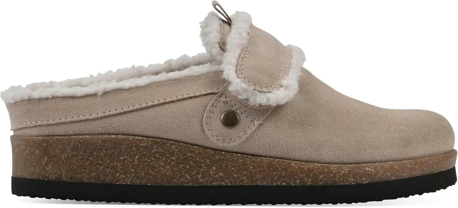 WHITE MOUNTAIN Women's Baylen Faux Fur Footbed Clog