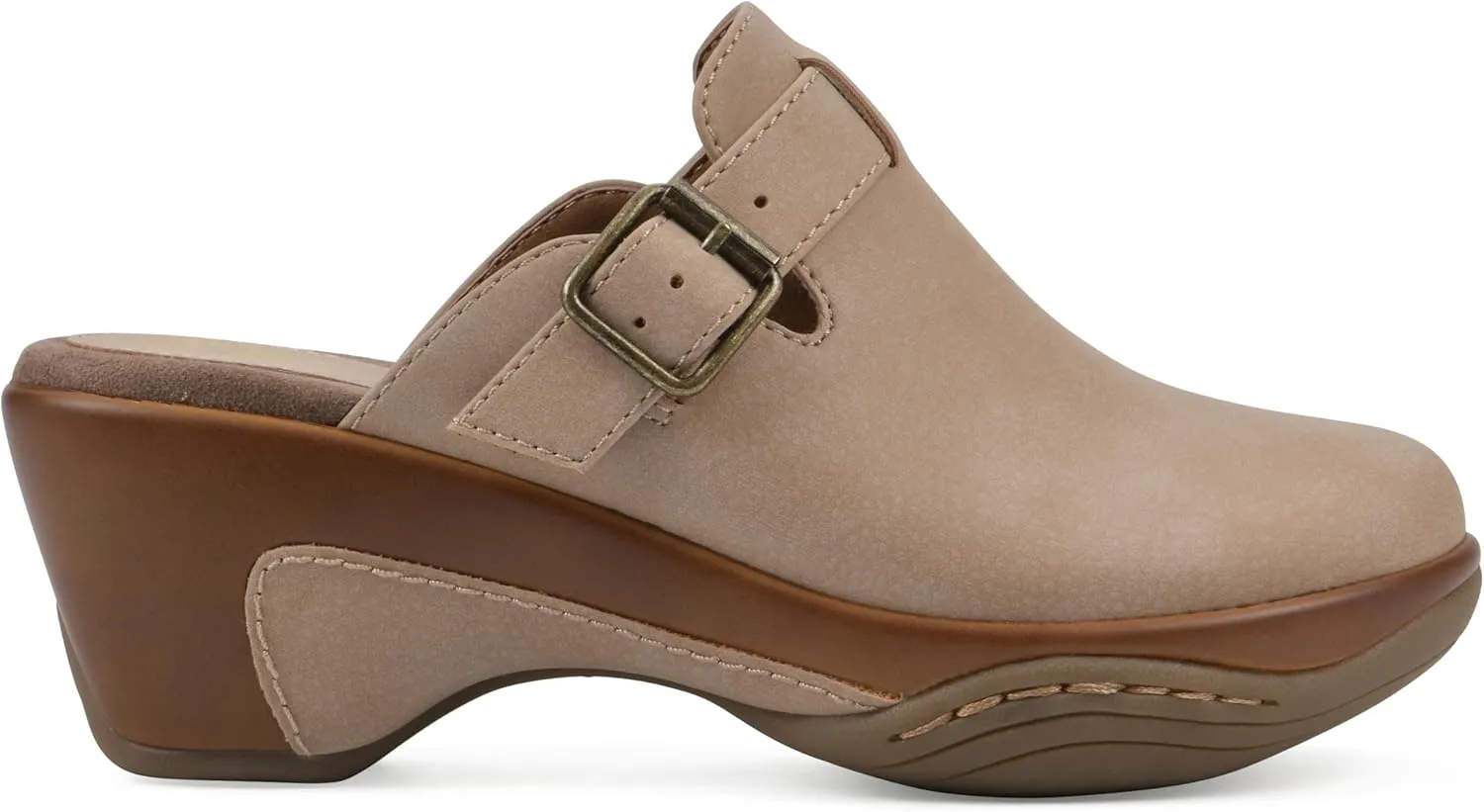 WHITE MOUNTAIN Women's Viewed Heeled Clog