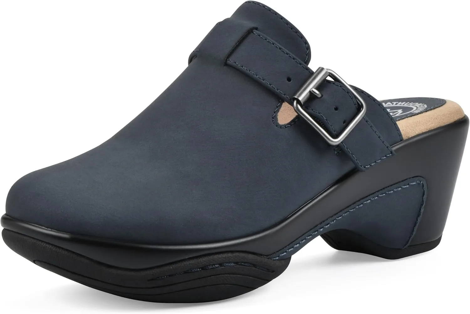 WHITE MOUNTAIN Women's Viewed Heeled Clog