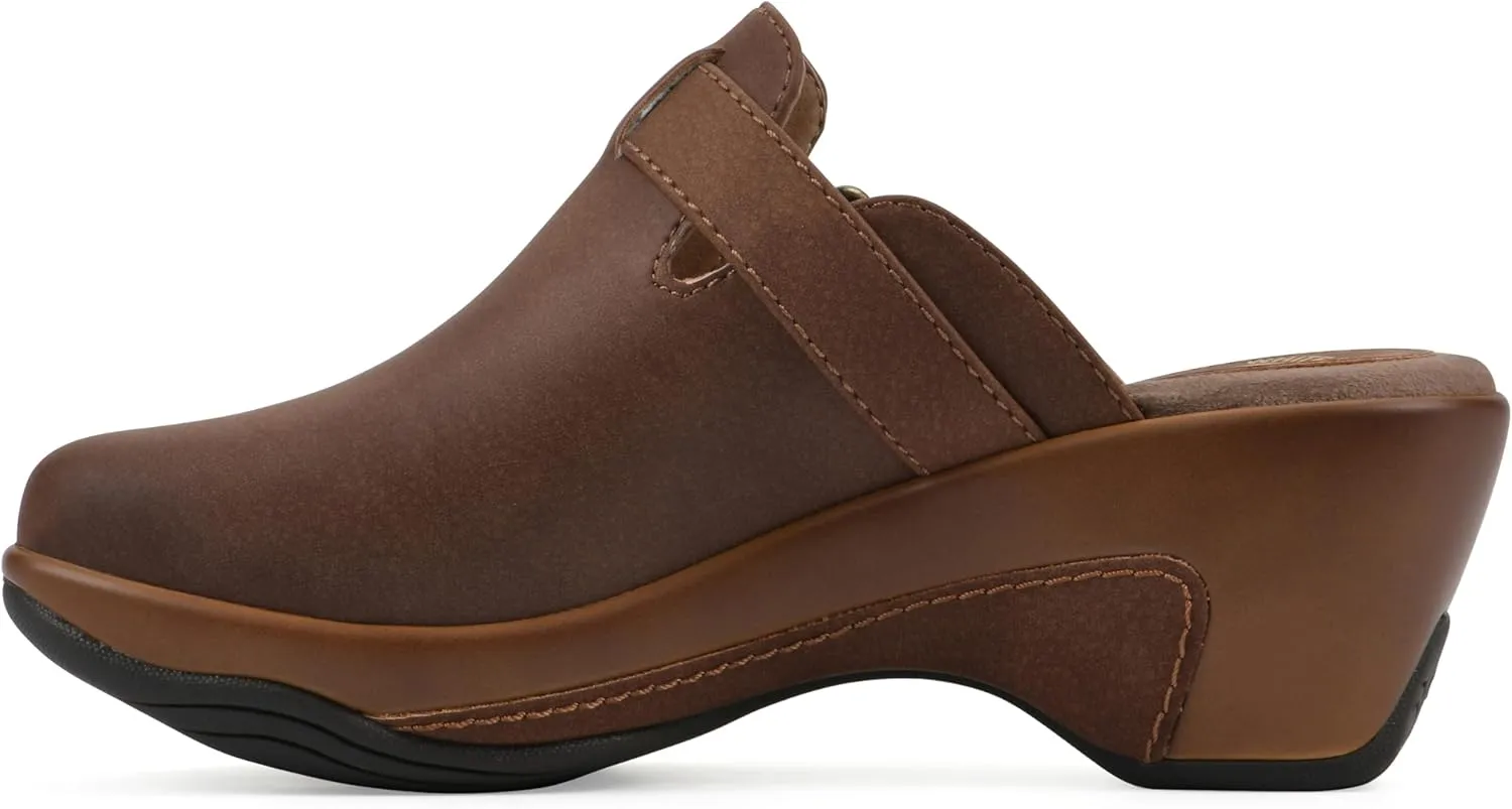 WHITE MOUNTAIN Women's Viewed Heeled Clog
