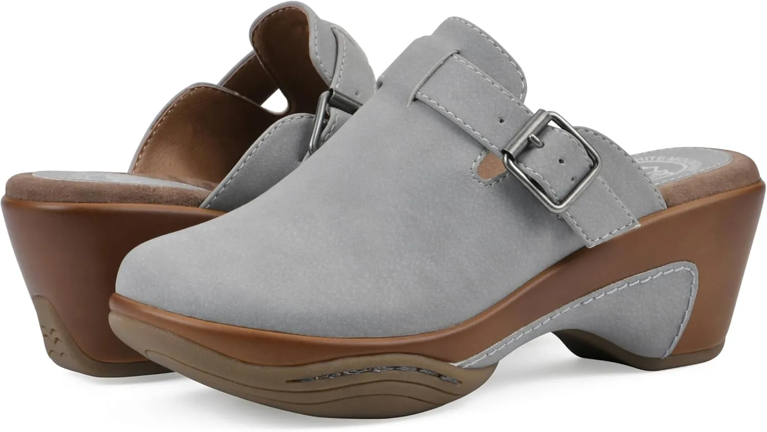 WHITE MOUNTAIN Women's Viewed Heeled Clog