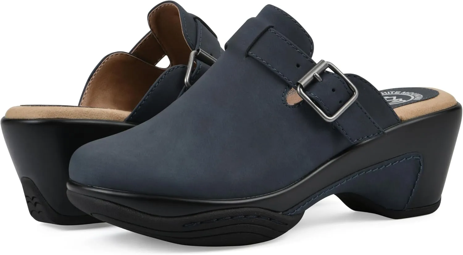 WHITE MOUNTAIN Women's Viewed Heeled Clog