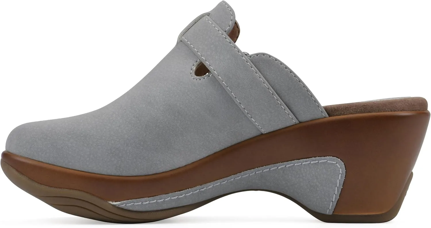 WHITE MOUNTAIN Women's Viewed Heeled Clog