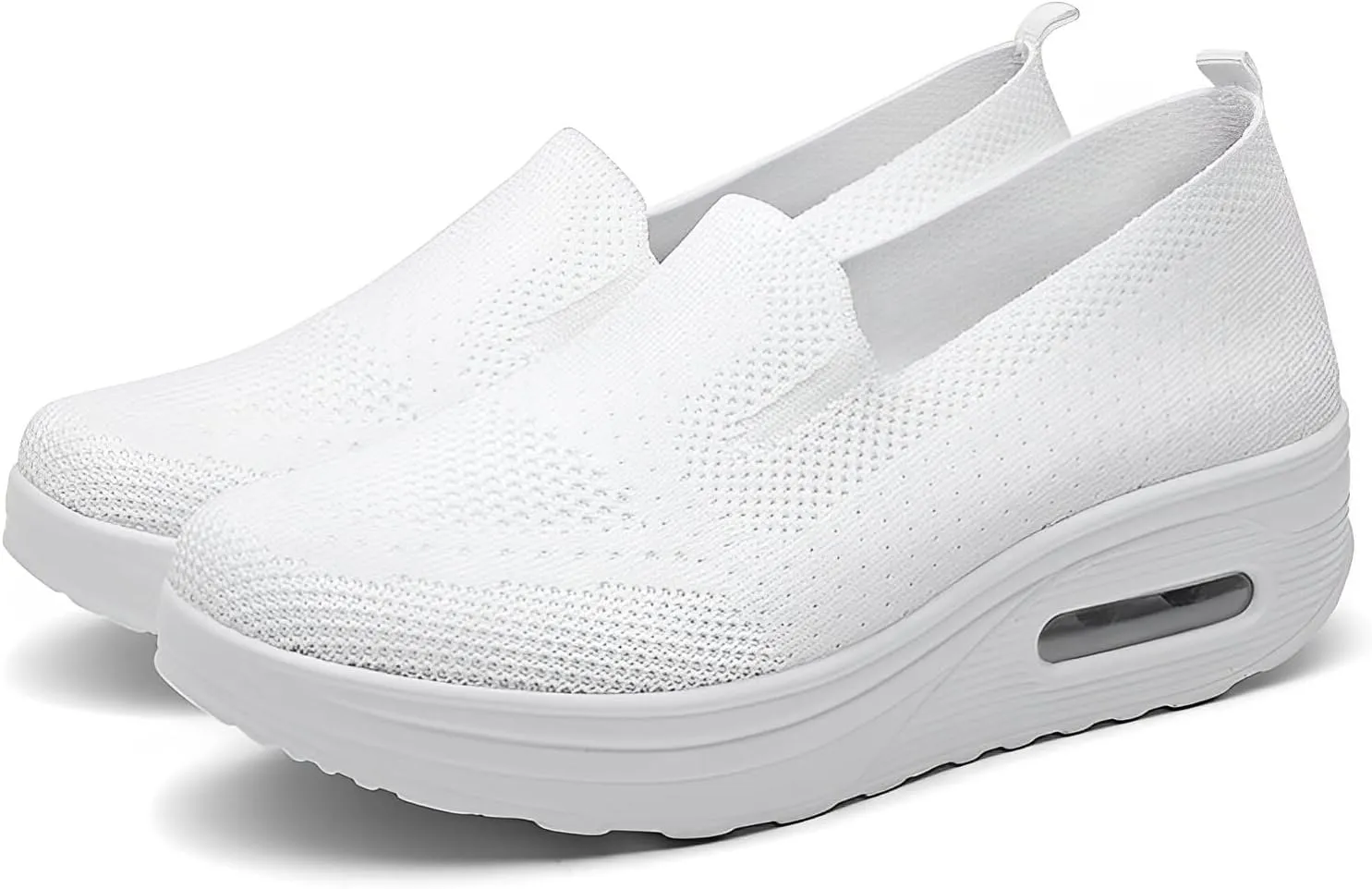 Women Orthopedic Sneakers Mesh Platform Wedge Sneakers Slip On Breathable Lightweight Fashion Sneakers Loafers Walking Shoes