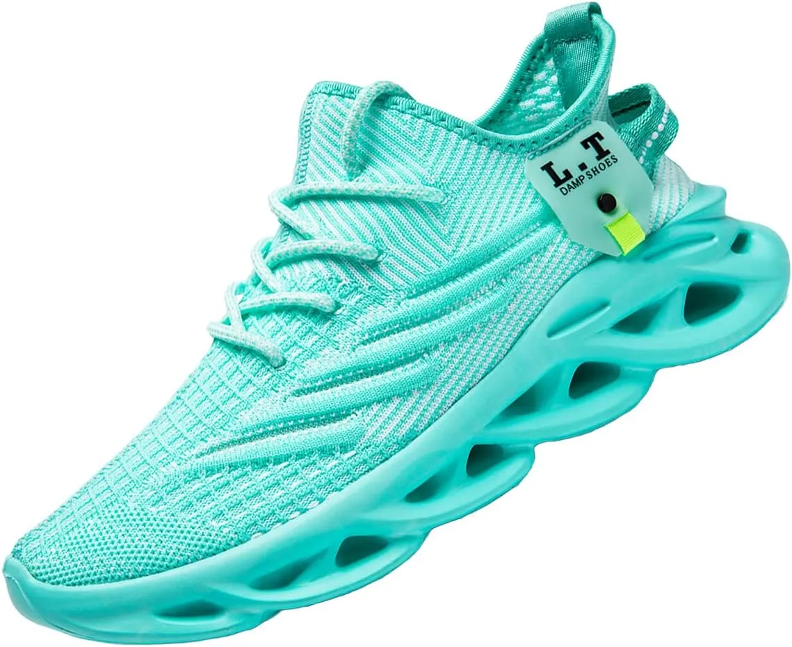 Women Running Shoes Slip On Sneakers Breathable Non-Slip Cushioned Sports Shoes for All-Day Comfort Walking Fitness Jogging with Lightweight EVA Elastic Sole
