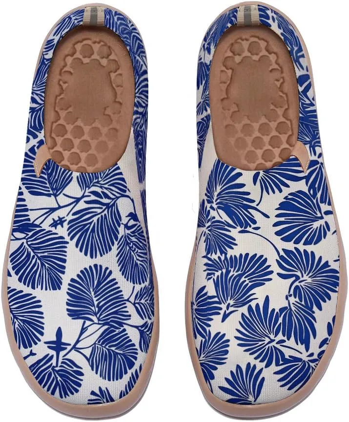 Women Vibrant Painted Slip On Loafers Ultra Lightweight Comfort Walking Sneakers Foldable Knitted Travel Shoes