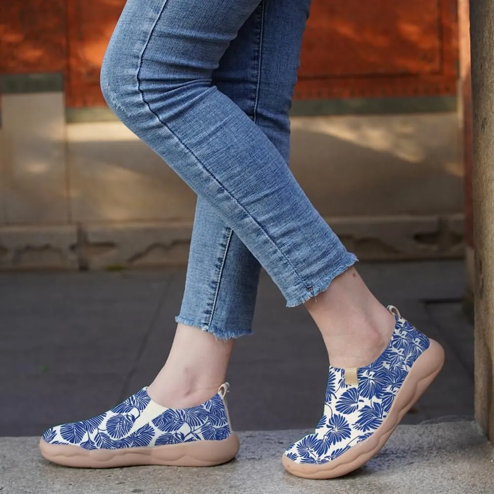 Women Vibrant Painted Slip On Loafers Ultra Lightweight Comfort Walking Sneakers Foldable Knitted Travel Shoes