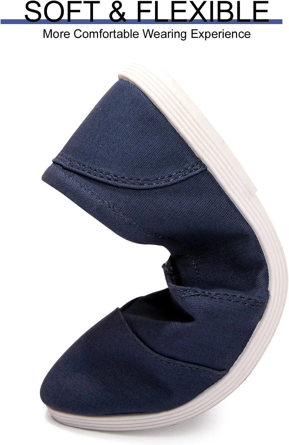 Womens Alpargata Slip On Loafer Flat Shoes Soft Daily Slip-On Casual Arch Support Sneaker Classic Flats Breathable Women's Loafer Canvas Walking Shoes
