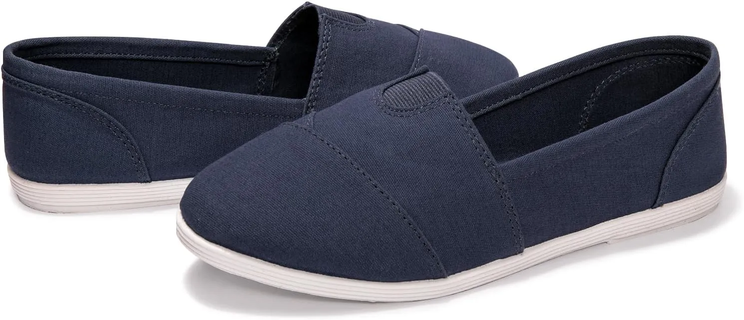 Womens Alpargata Slip On Loafer Flat Shoes Soft Daily Slip-On Casual Arch Support Sneaker Classic Flats Breathable Women's Loafer Canvas Walking Shoes