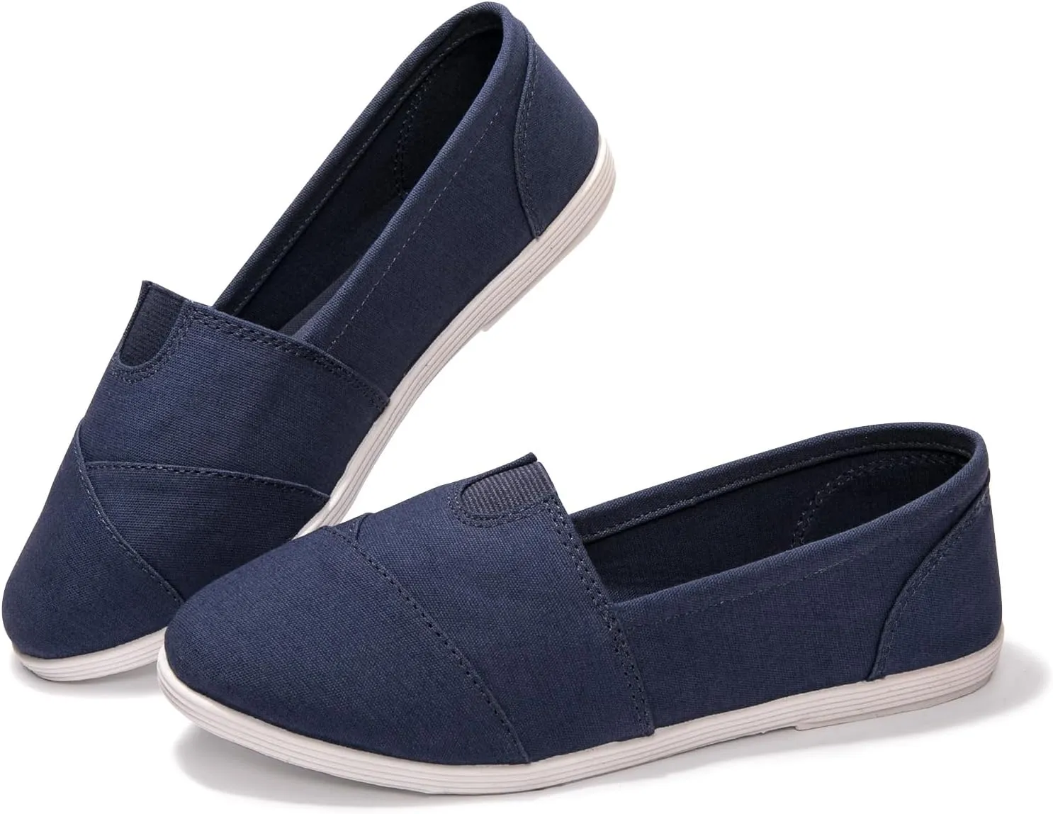Womens Alpargata Slip On Loafer Flat Shoes Soft Daily Slip-On Casual Arch Support Sneaker Classic Flats Breathable Women's Loafer Canvas Walking Shoes