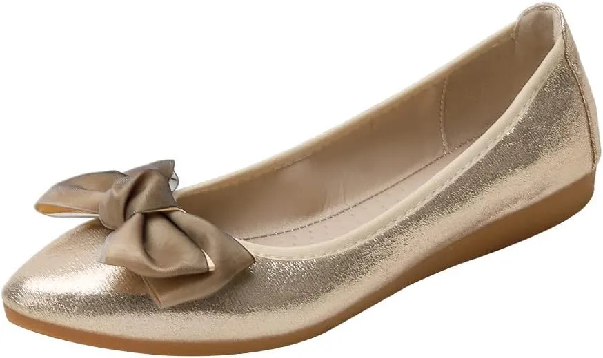 Women's Ballet Flats Foldable Casual Sparkly Rhinestone Wedding Comfort Slip on Walking Flat Shoes Ballerina Shoes