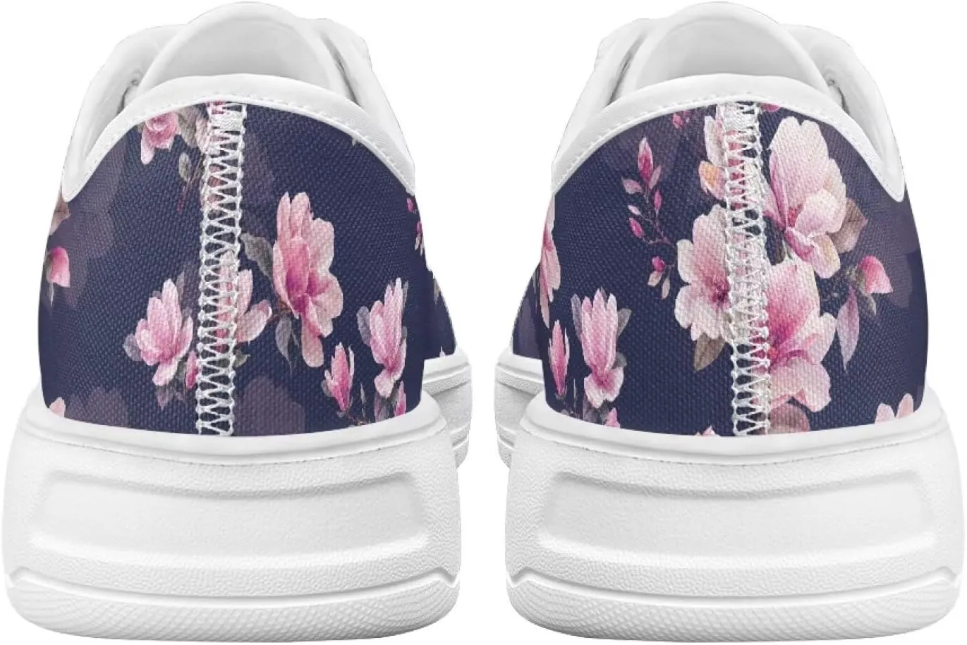 Womens Canvas Slip-On Shoes Lightweight Comfort Sneakers for Casual Wear Soft Cushioned Insole for Athletic Size 6-13.5 White Sole