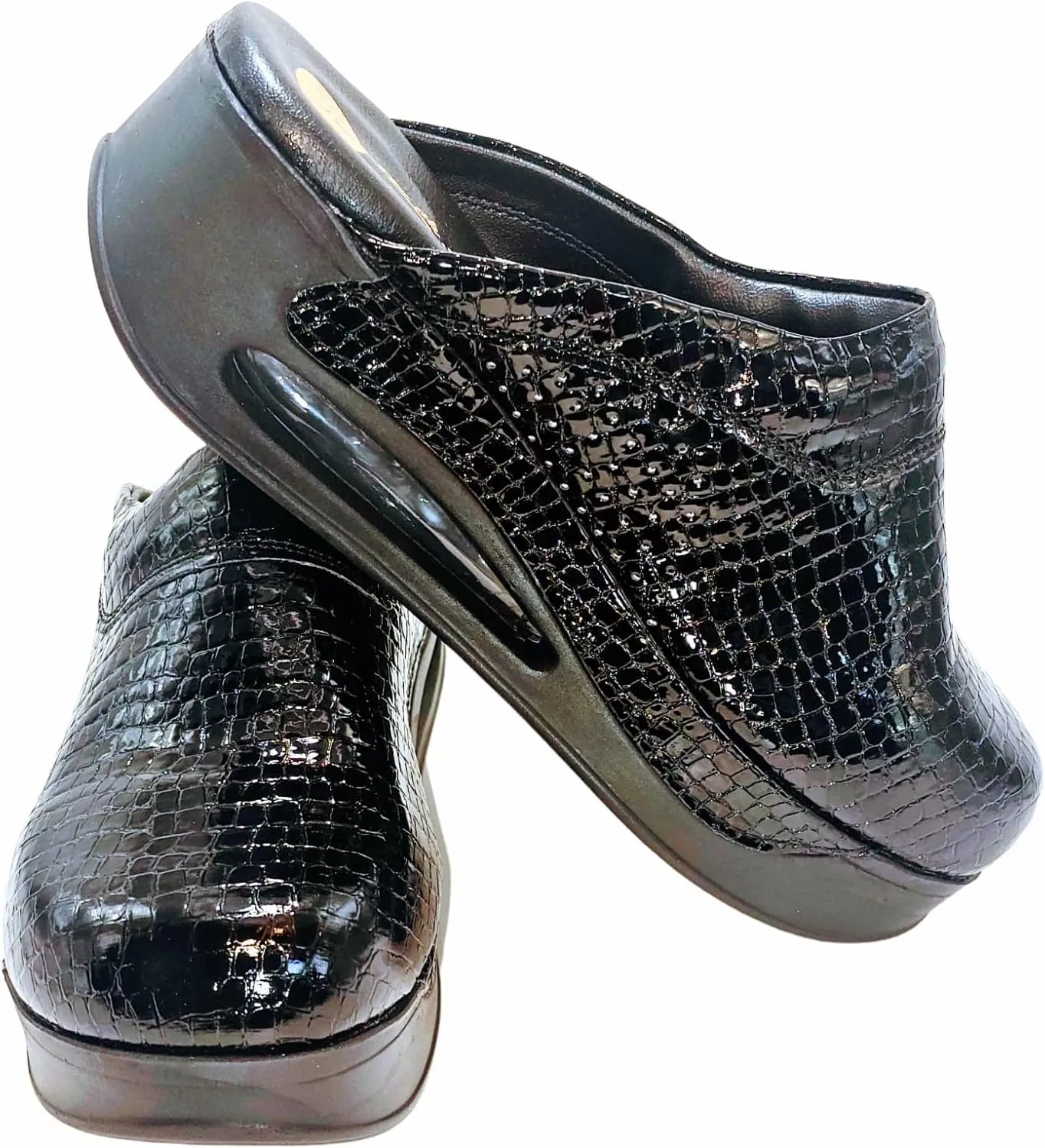 Womens Clogs with Arch Support, Pure Leather, Slip-On Clogs for Women, Perfect for Daily Indoor and Outdoor Usage, Shock Absorption, Breathable Materials