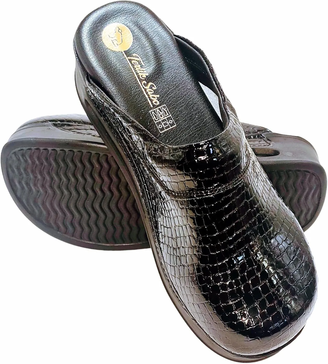 Womens Clogs with Arch Support, Pure Leather, Slip-On Clogs for Women, Perfect for Daily Indoor and Outdoor Usage, Shock Absorption, Breathable Materials