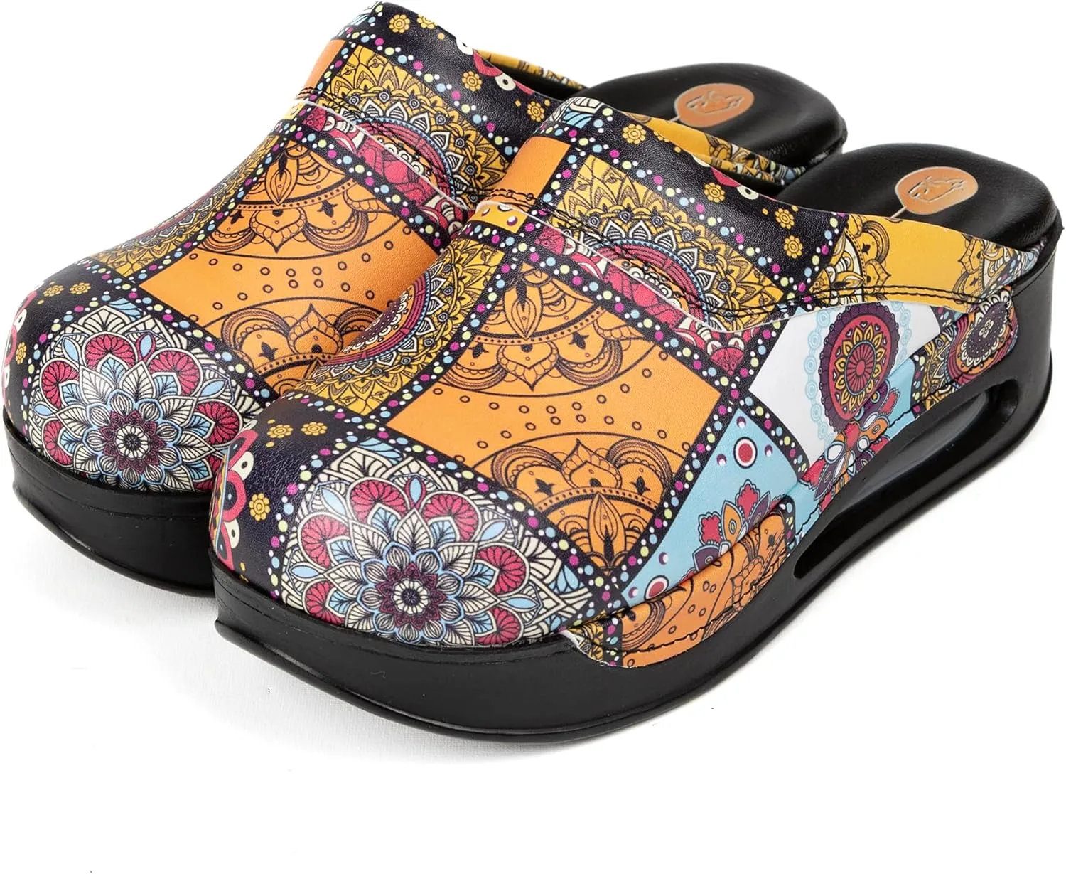 Womens Clogs with Arch Support, Pure Leather, Slip-On Clogs for Women, Perfect for Daily Indoor and Outdoor Usage, Shock Absorption, Breathable Materials