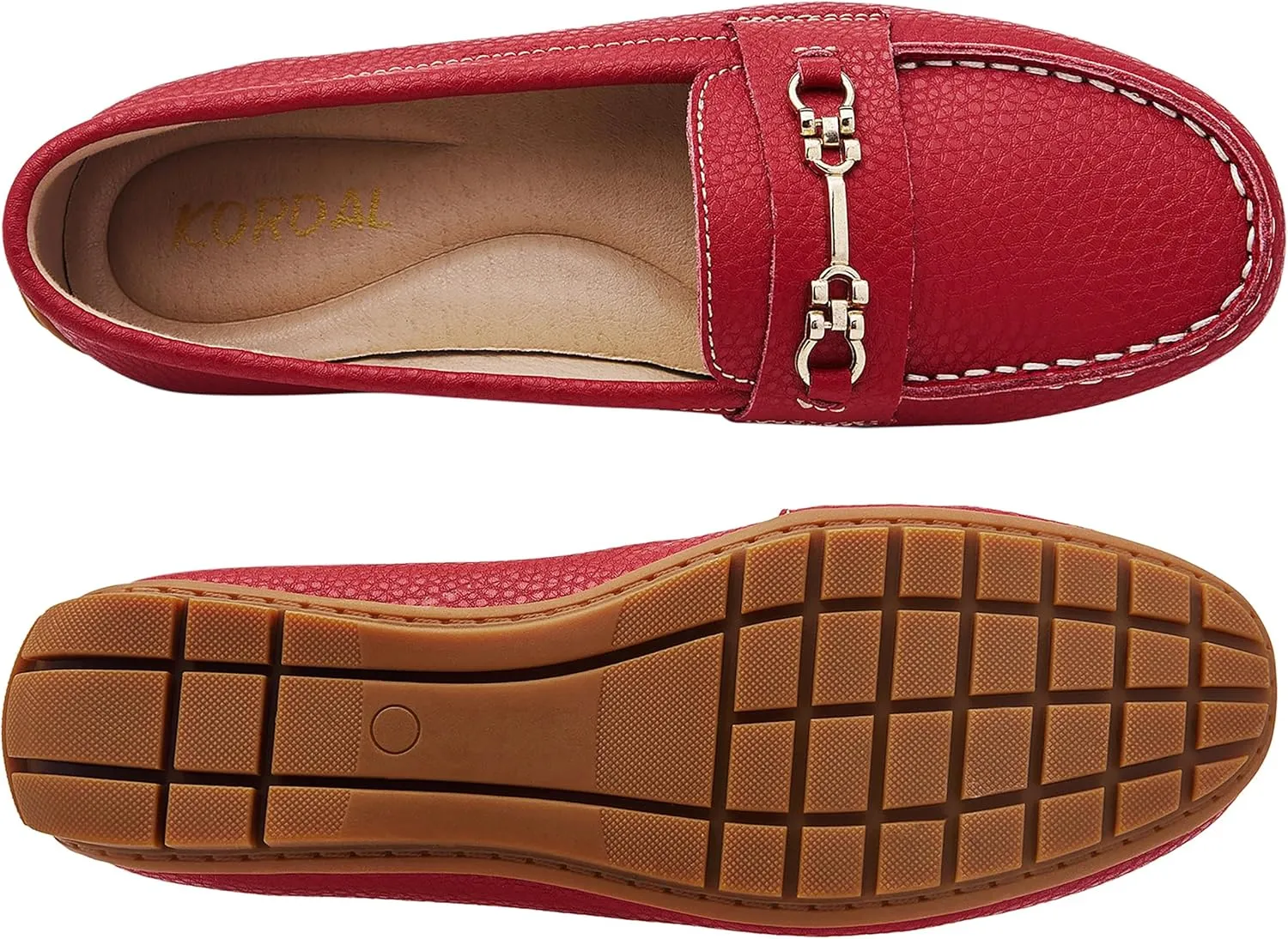 Women's Comfortable & Lightweight Leather Loafers Slip-Ons Driving Mocs Walking Shoes Cute Business Casual Dress Shoes Work Flats for Women