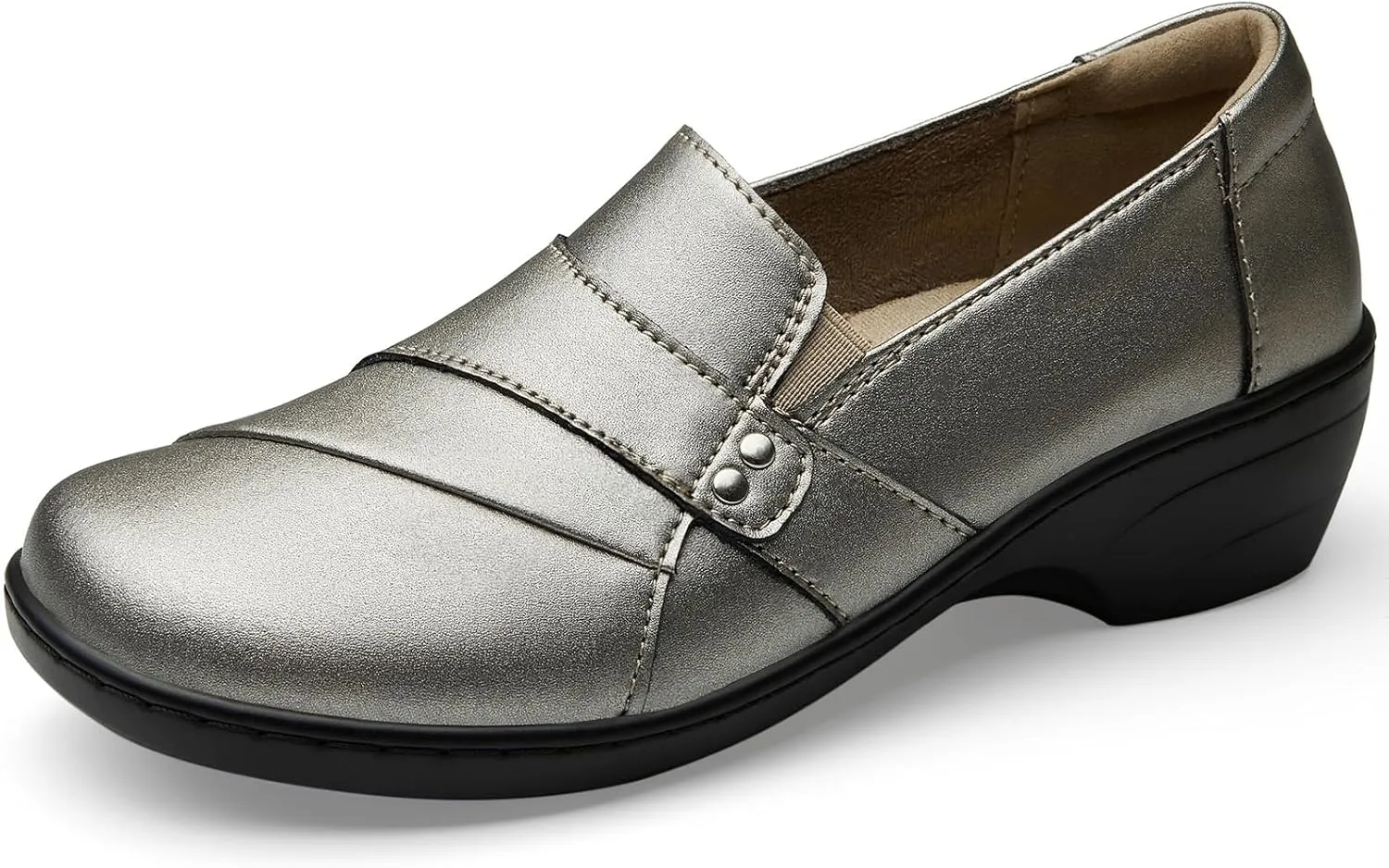 Women's Comfortable & Lightweight Leather Loafers Slip-Ons Stylish Business Casual Dress Shoes Work Office Everyday Walking Shoes for Women