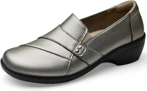 Women's Comfortable & Lightweight Leather Loafers Slip-Ons Stylish Business Casual Dress Shoes Work Office Everyday Walking Shoes for Women