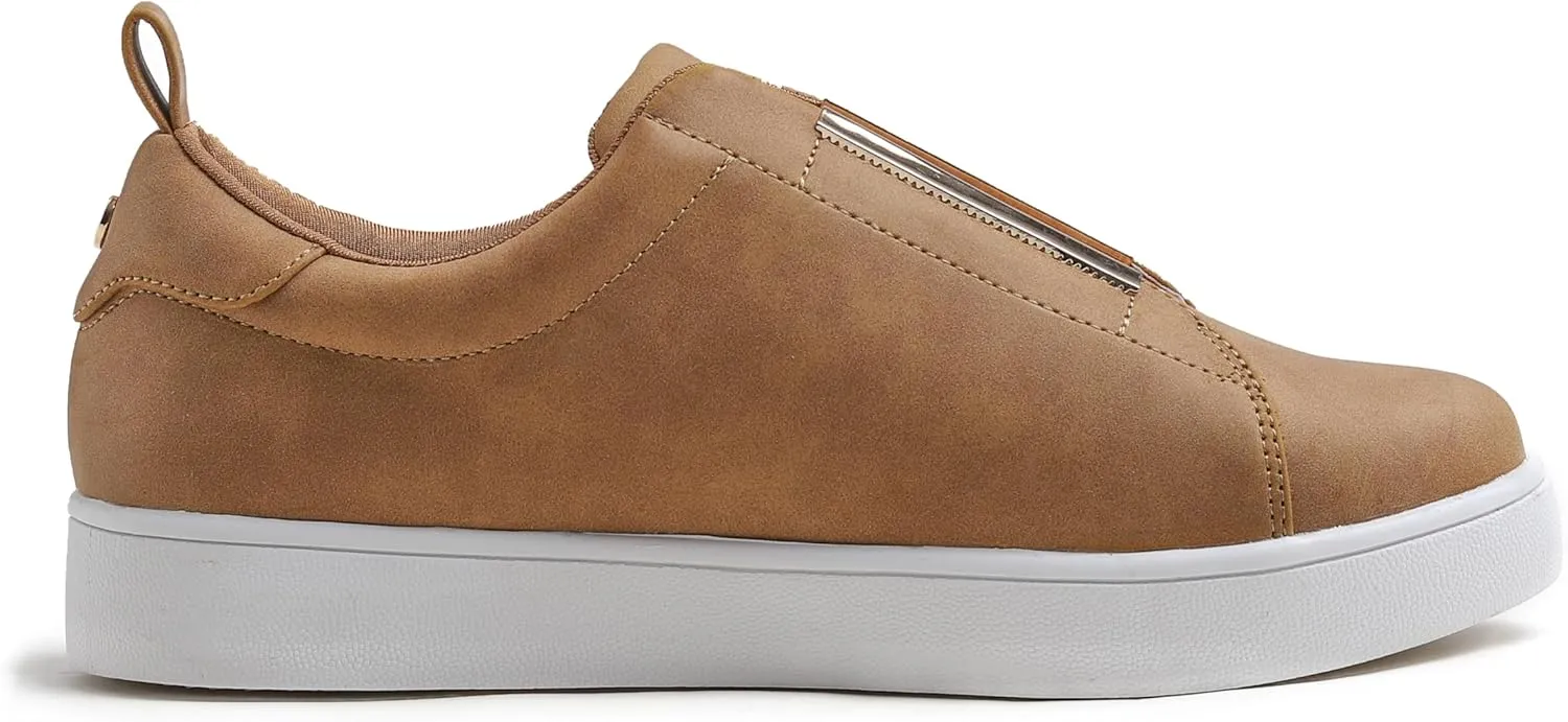 Women's Fashion Bling Deco Party Lightweight Vegan Leather Sneaker
