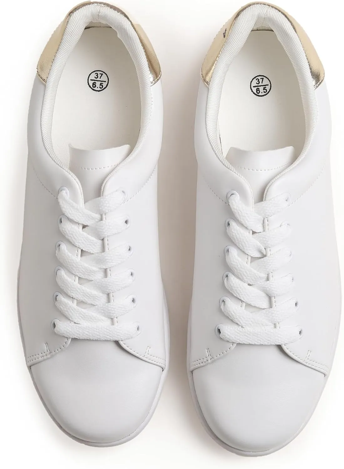 Women's Featured PU Leather Colorful Lace-Up Sneaker