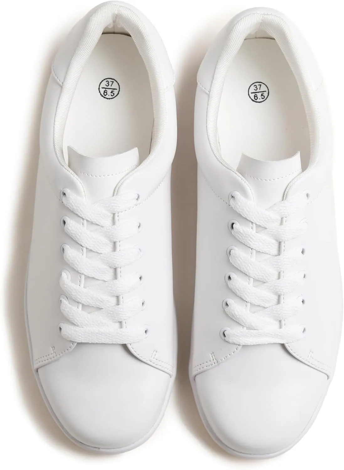 Women's Featured PU Leather Colorful Lace-Up Sneaker