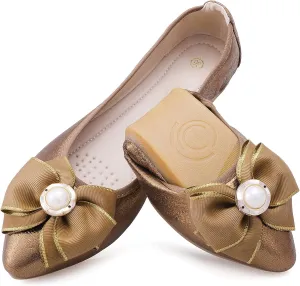 Womens Foldable Ballet Flats Bling Rhinestone Pointed Toe Comfort Slip On Walk Work Loafers Bridal Dress Shoes