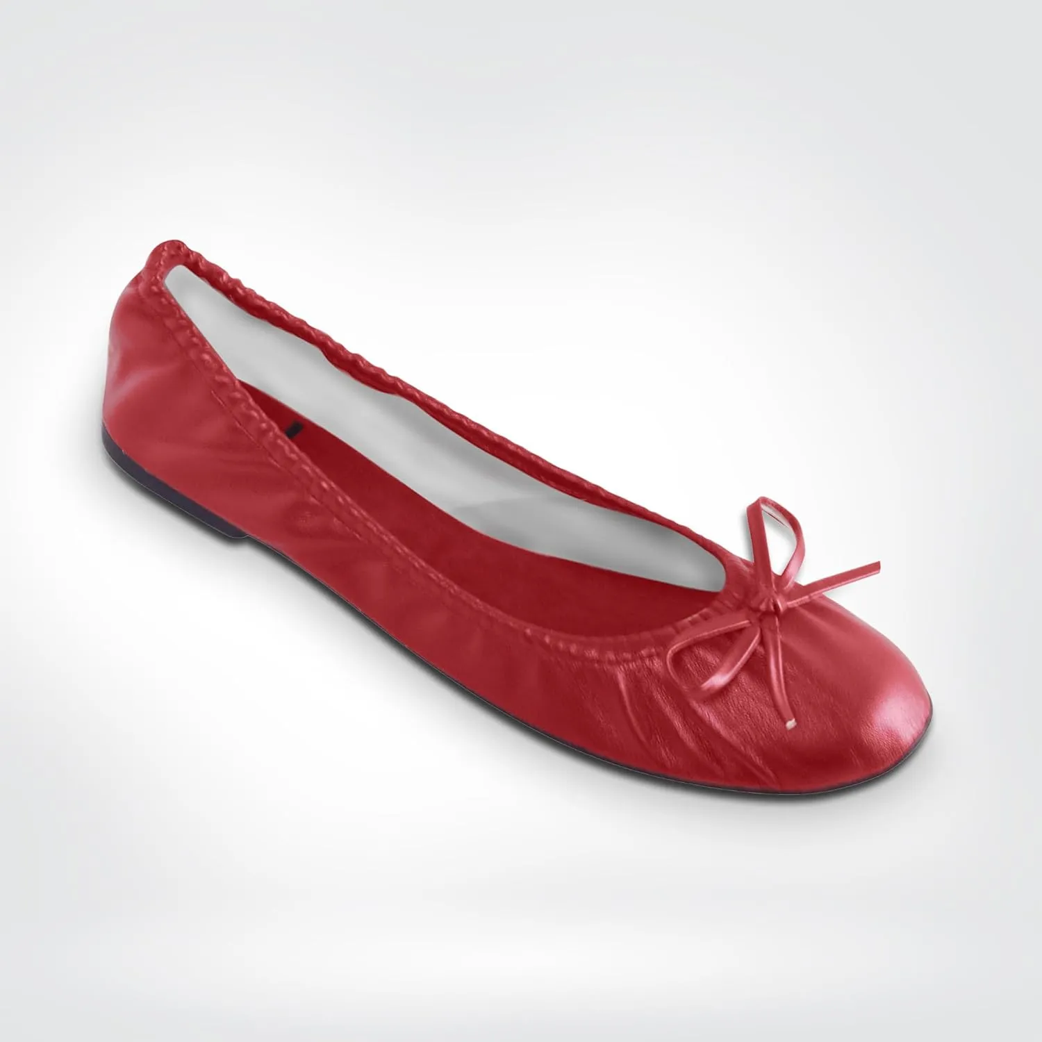 Women's Foldable Travel Ballet Slip On Comfortable Flats Roll Up Walking Shoes with Carrying Pouch