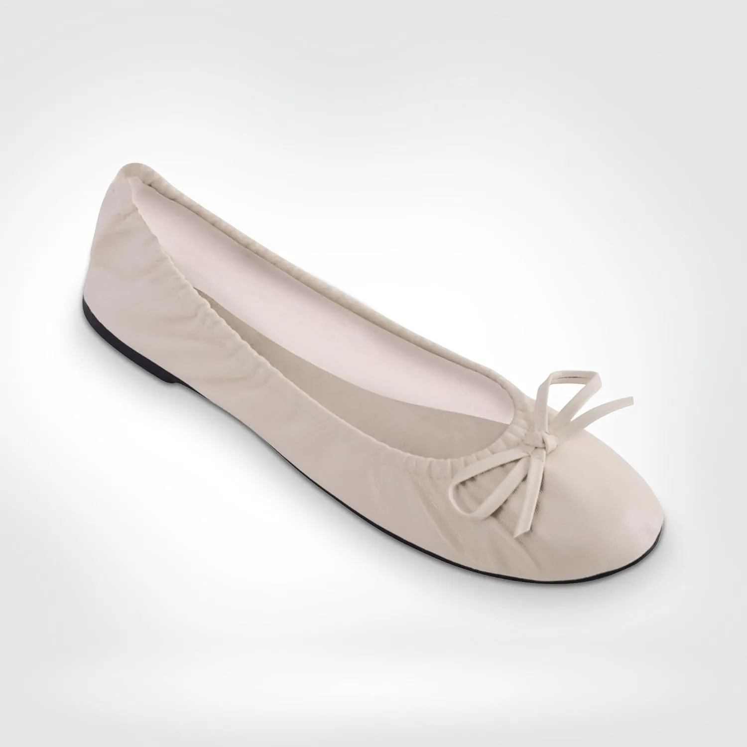 Women's Foldable Travel Ballet Slip On Comfortable Flats Roll Up Walking Shoes with Carrying Pouch