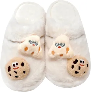 Women's Fuzzy Slip-on Slippers - Memory Foam Indoor Home Slippers, Cozy, Soft, Lightweight & Comfortable for Home Use