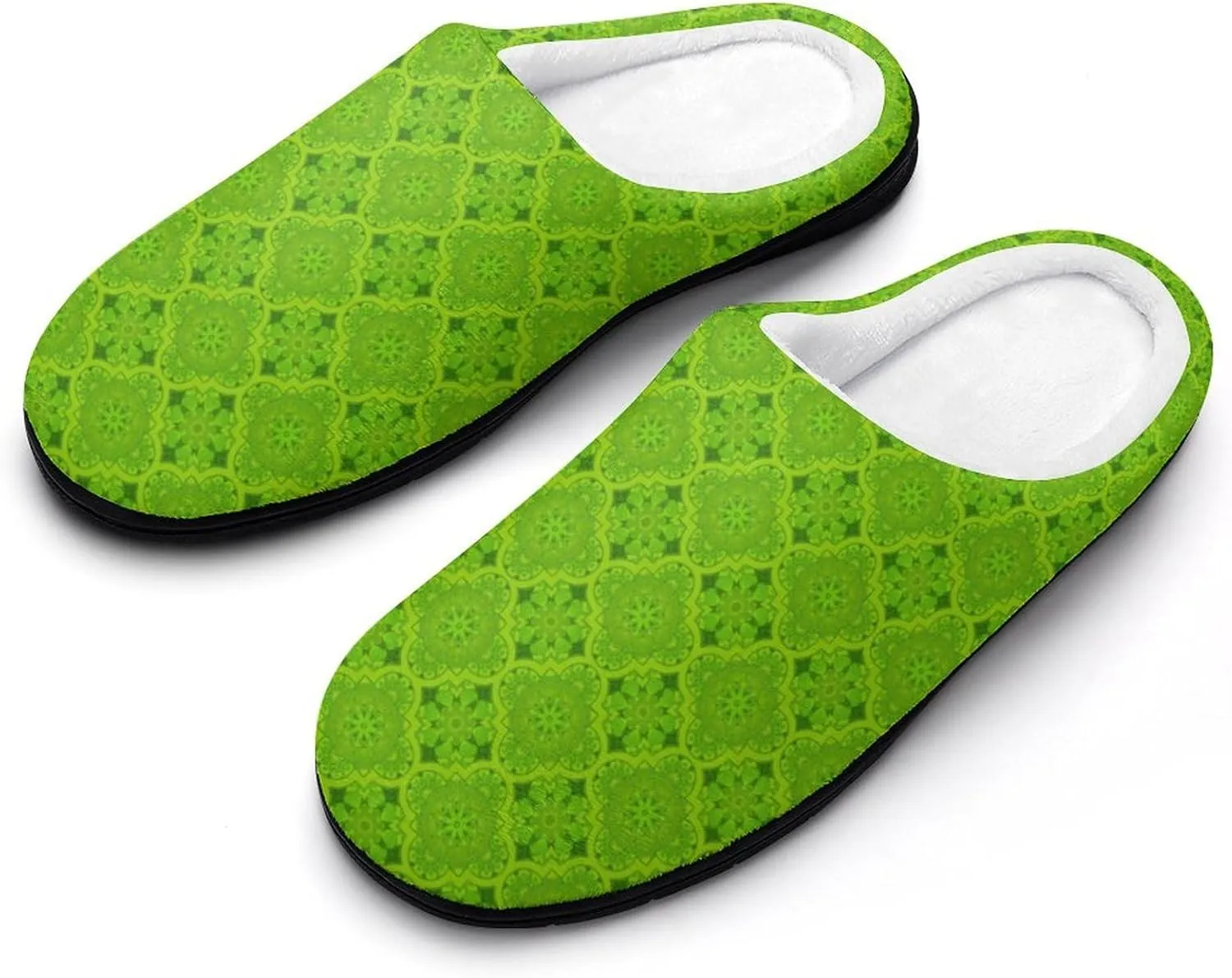 Womens Halloween Slippers Mens Memory Foam Cotton House Slippers Hard Sole Clog Slippers Slip-On Shoes Indoor Outdoors