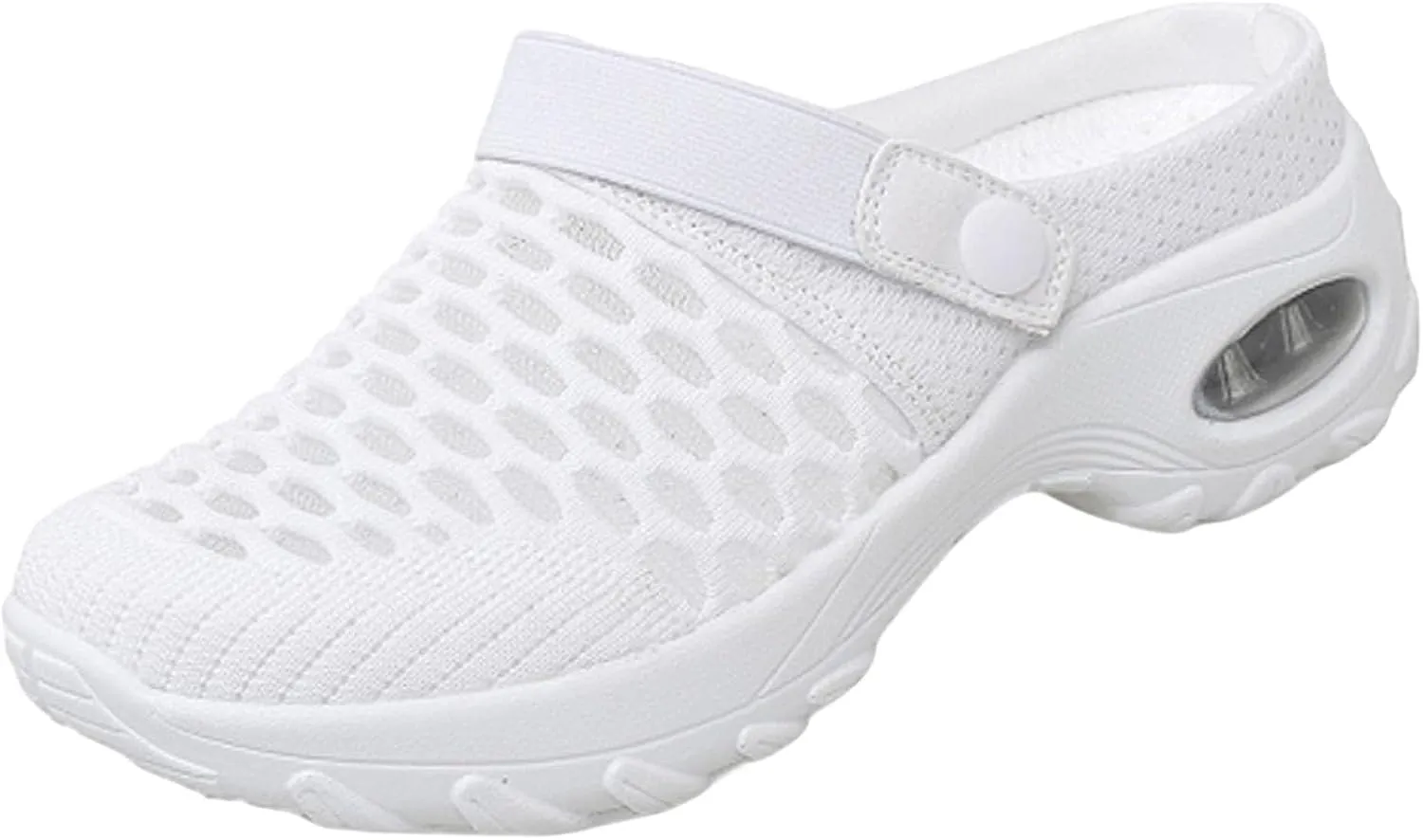 Women's Orthopedic Clogs with Air Cushion Summer Support Mesh Mules Sneaker Sandals Reduce Back and Knee Pressure Walking Shoes Lightweight Slippers Outdoor Walking Sandals