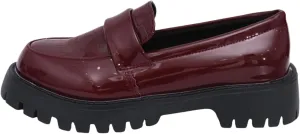 Women's Patent Leather Thick-Soled Loafers, Non-Slip wear-Resistant Artificial Leather Material, Crocodile Pattern Embossed Casual Business Work Shoes Commuting one Foot Stirrups
