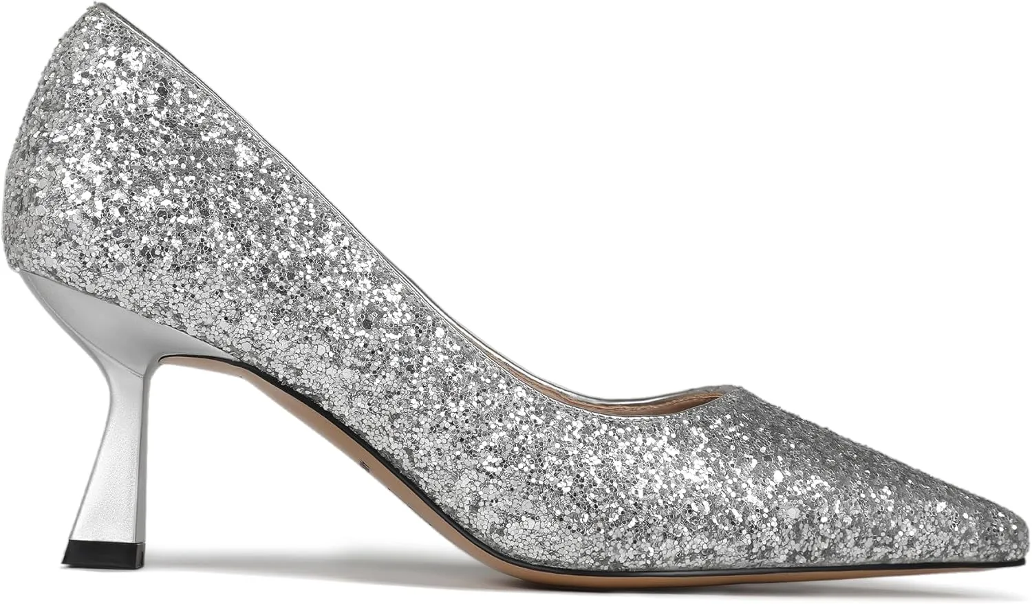 Women's Pumps Kitten Heels Pointed Toe Slip On Foldable Comfortable Low Heels Closed Toe Casual Formal Dress Women Office Shoes