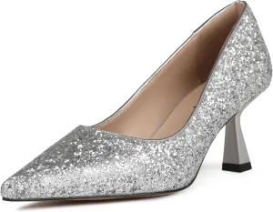 Women's Pumps Kitten Heels Pointed Toe Slip On Foldable Comfortable Low Heels Closed Toe Casual Formal Dress Women Office Shoes