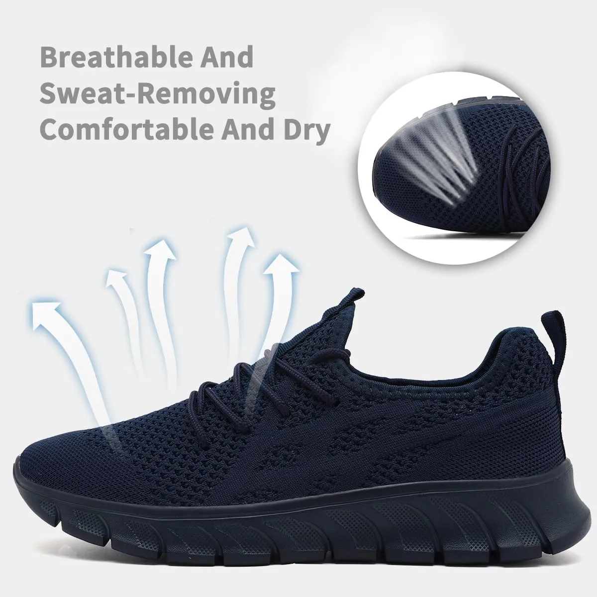 Women's Running Shoes Lightweight Walking Sneakers Tennis Athletic Lace Up Gym Casual Fashion Fitness Sports Soft Sole Mesh Workout Comfortable