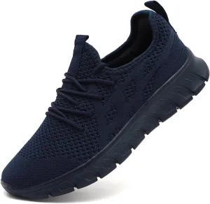 Women's Running Shoes Lightweight Walking Sneakers Tennis Athletic Lace Up Gym Casual Fashion Fitness Sports Soft Sole Mesh Workout Comfortable