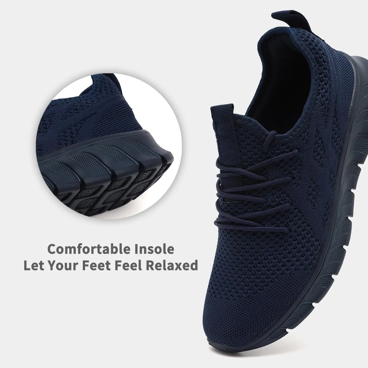 Women's Running Shoes Lightweight Walking Sneakers Tennis Athletic Lace Up Gym Casual Fashion Fitness Sports Soft Sole Mesh Workout Comfortable