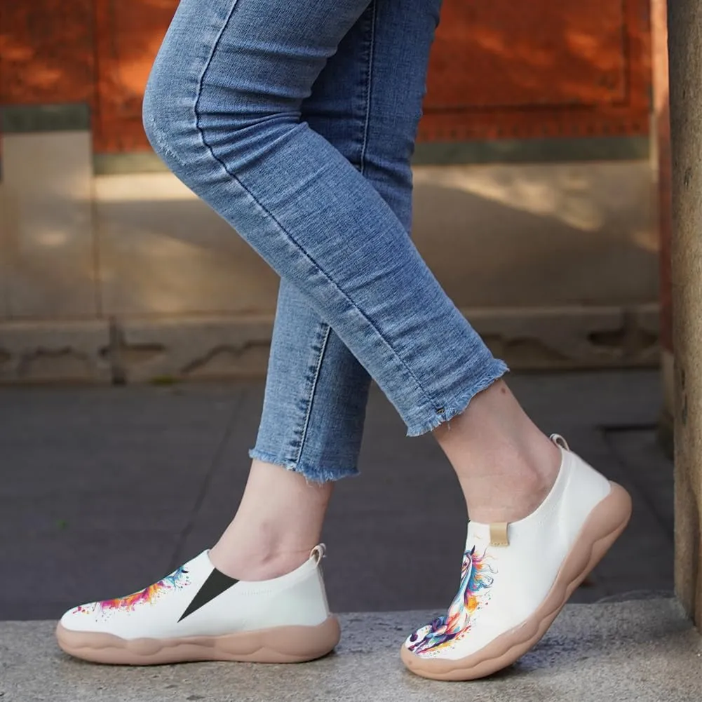 Women's Slip On Loafers Shoes Comfortable Lightweight Art Travel Sneakers Casual Walking Footwear