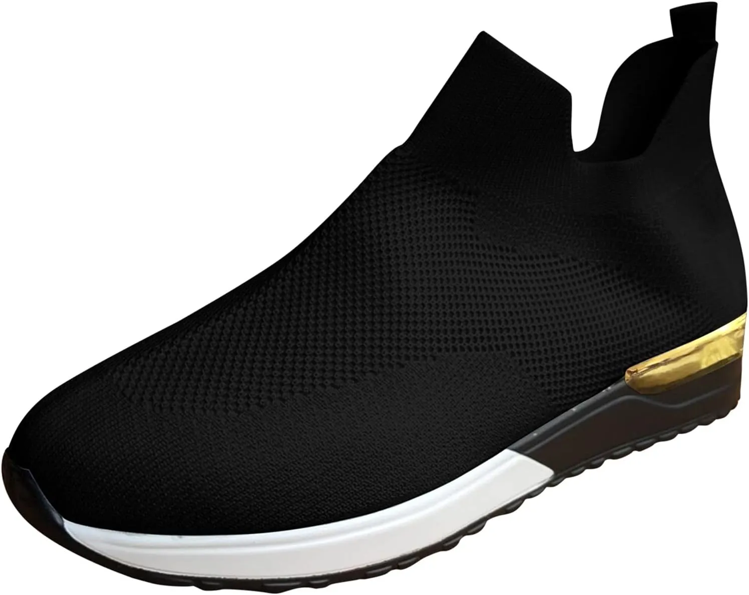 Womens Slip on Walking Shoes Comfort Lightweight Non Slip Work Shoes Women Mesh Breathable Men Shoes Casual Waterproof Sneakers Black Tennis Shoe Trainers Shoe