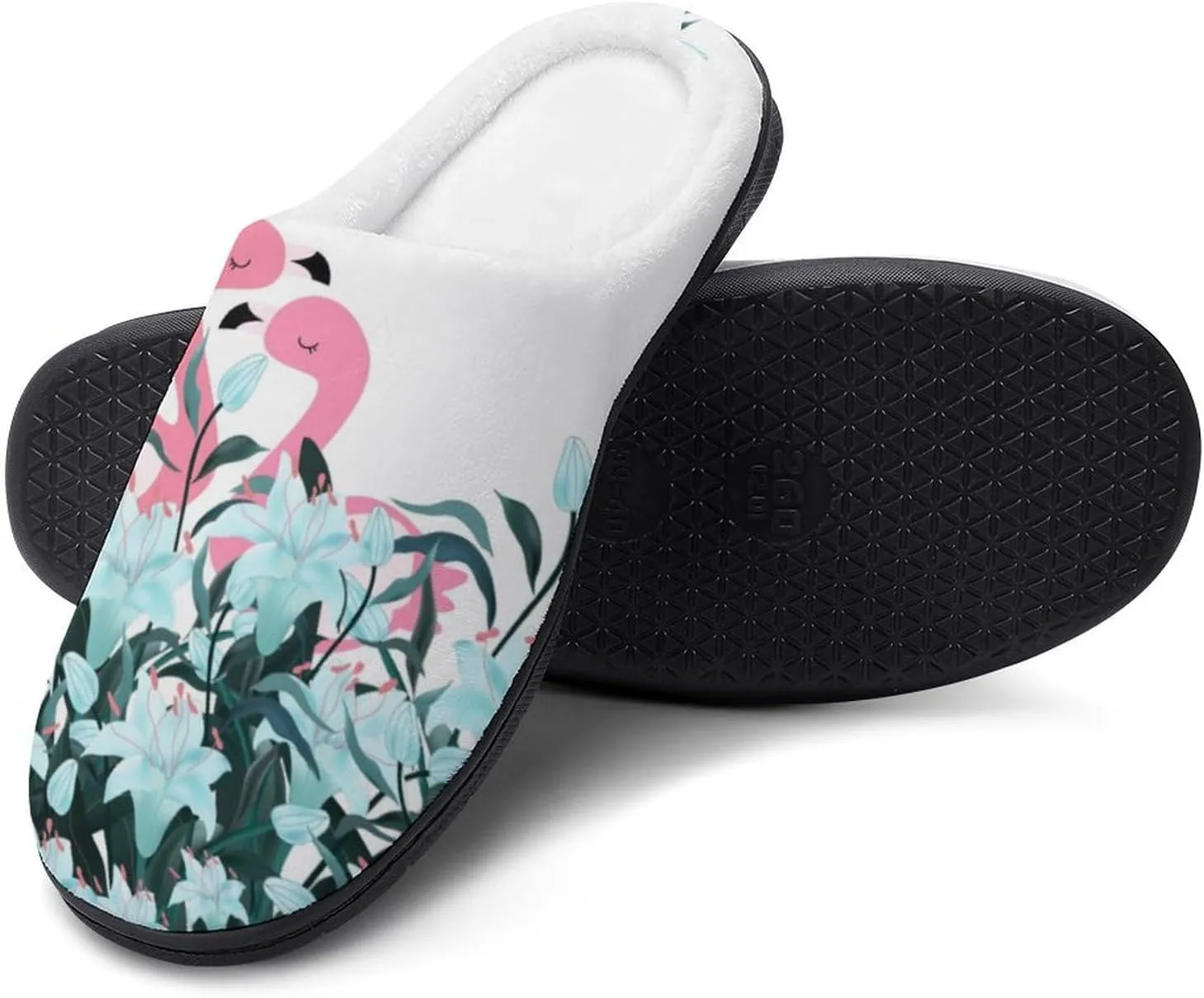 Womens Slippers Comfy Bedroom Slip-On Shoes Ladies Halloween Slippers Warm Cotton House Slippers Memory Foam Slippers
