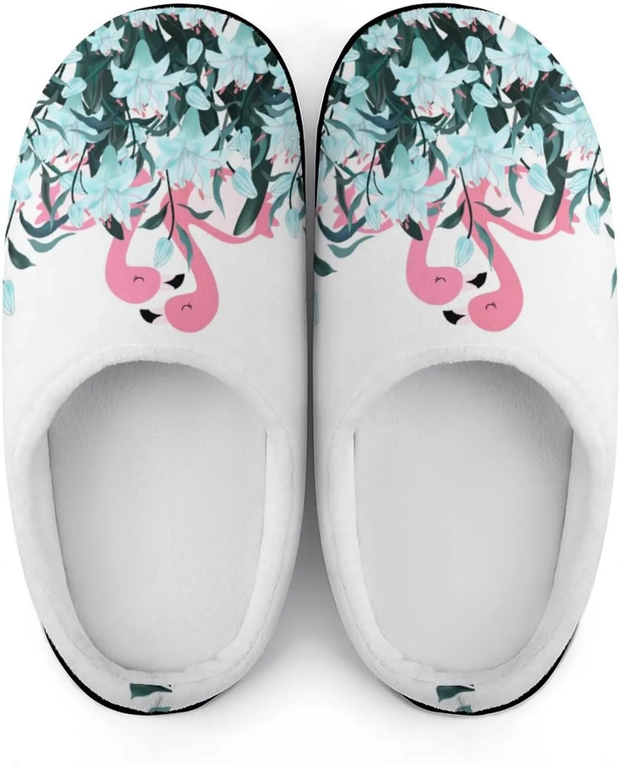 Womens Slippers Comfy Bedroom Slip-On Shoes Ladies Halloween Slippers Warm Cotton House Slippers Memory Foam Slippers