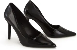 Women's Stiletto High Heels 3.7 Inch Closed Pointed Toe Pumps Slip On Classic Office Dress Shoes