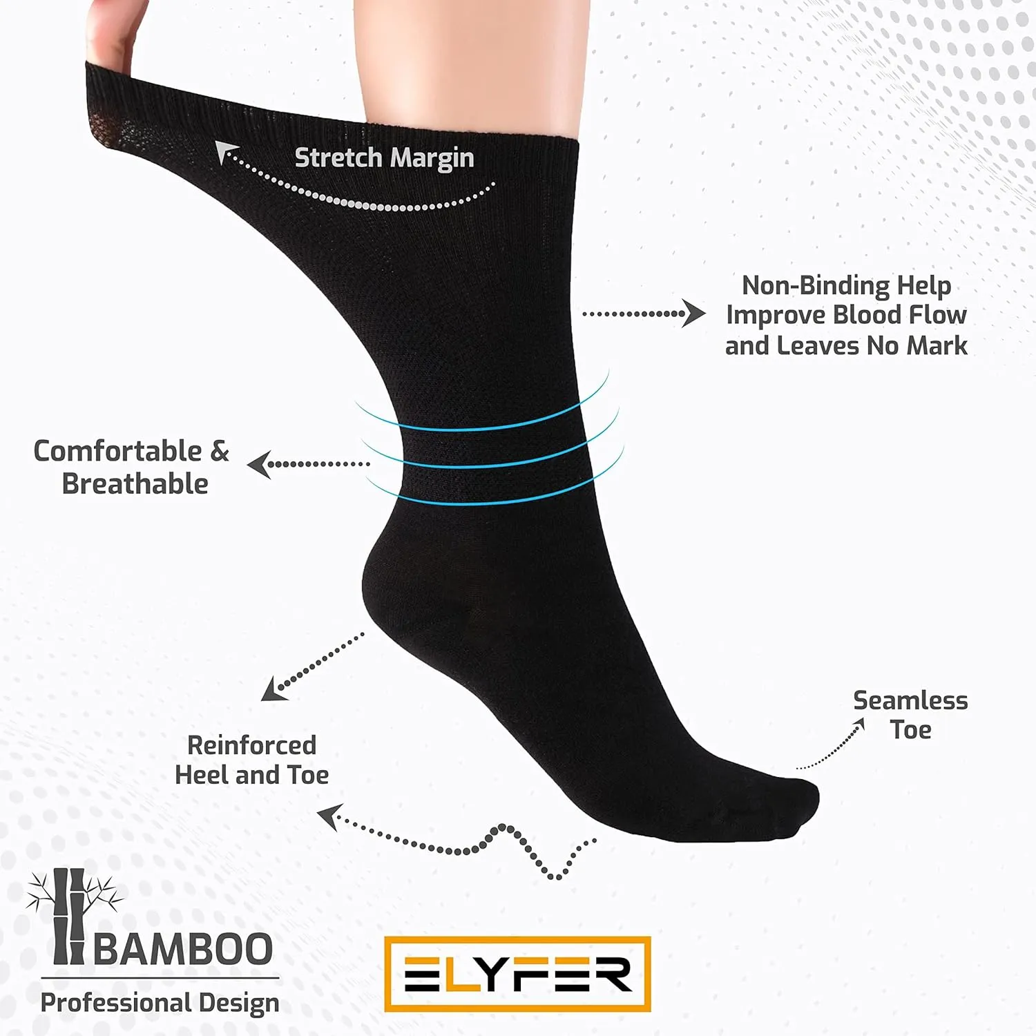 Women's Thin Rayon Seamless Toe - Dress Socks Women with Gift Box