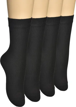 Women's Thin Rayon Seamless Toe - Dress Socks Women with Gift Box