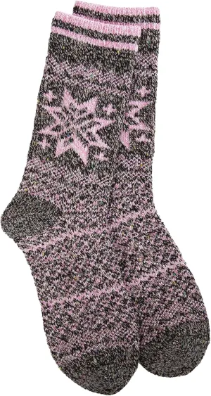 World's Softest Week End Holiday Crew Socks - Knit Top Ultra Smooth Fashion Socks - Comfortable Holiday Socks