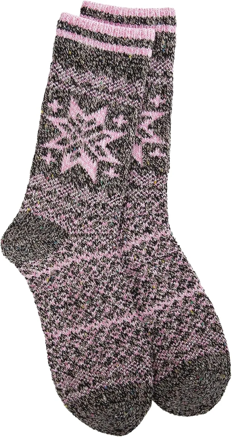 World's Softest Week End Holiday Crew Socks - Knit Top Ultra Smooth Fashion Socks - Comfortable Holiday Socks