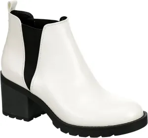 XAPPEAL Laura - Women's Block Heel Slip-On Chelsea Boot with Lug Sole